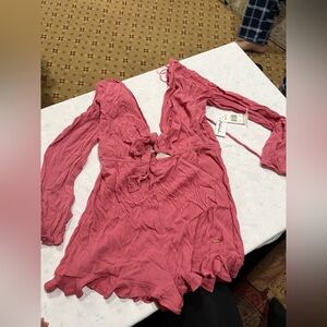 Raisins Pink Textured Fabric